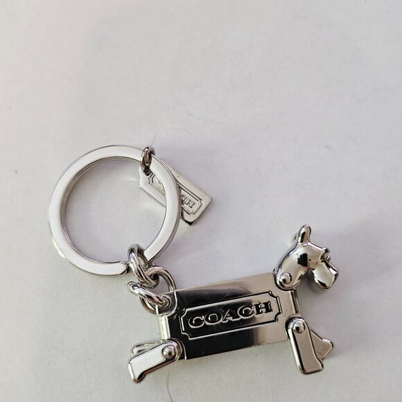 NEW COACH 62436 Scottie Westie Yorkshire Keychain Dog Key ring FOB NEW - Picture 3 of 4